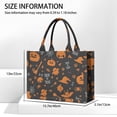 thumbnail image 3 of Large Capacity Tote Bag,Trick or Treat Halloween Pattern Handbag Fashion Luxury Tote Bag,15.7"x13"x 5.1" Inches,Laptop Compatible, 3 of 6