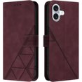 thumbnail image 2 of Case for iPhone 16 Plus Wallet Case,iPhone 16 Plus Phone Case with Card Holder Kickstand Magnetic Closure Durable Leather Shockproof Cover for iPhone 16 Plus 6.7 inch Red YBS, 2 of 17