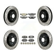thumbnail image 1 of Transit Auto Front Rear Coated Drilled Slotted Disc Brake Rotors and Ceramic Pads Kit for Car 2022-2023 Acura MDX 3.5L KDT-101391, 1 of 11