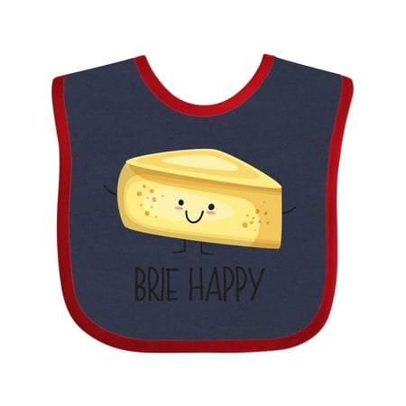 

Inktastic Brie Happy Gift Baby Boy or Baby Girl Bib