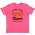 thumbnail image 3 of Inktastic Leukemia Awareness Staying Strong Together and Orange Ribbon Youth T-Shirt, 3 of 5