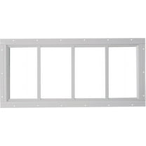 10 x 29 White Transom Shed Window, Tempered Glass, Great for Outdoor Sheds, Playhouses, Garages, and Barn!