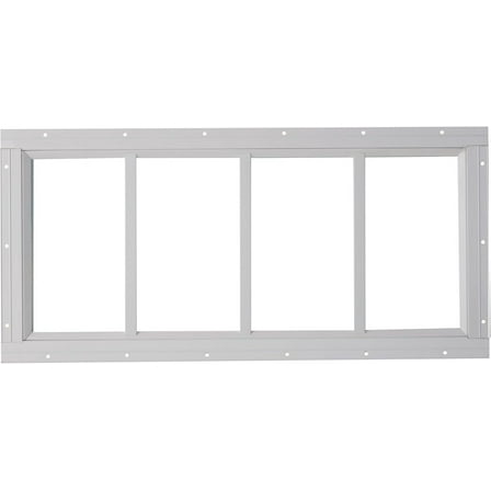 10 x 29 White Transom Shed Window, Tempered Glass, Great for Outdoor Sheds, Playhouses, Garages, and Barn!
