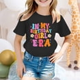 thumbnail image 2 of JUMEYU Tween Shirts Girls Trendy Girls' Cute Short Sleeve Tops Casual Loose T Shirts Kids' Summer Soft Blouses Size 8-9 (Black,8-9 Years), 2 of 4