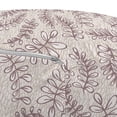 thumbnail image 3 of Leaves Pouf Cover with Zipper, Sketch Foliage Pattern with Victorian Inspirations Antique Motif of Medieval Period, Soft Decorative Fabric Unstuffed Case, 30" W X 17.3" L, Taupe Beige, by Ambesonne, 3 of 5