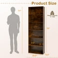 thumbnail image 3 of Gymax 2PCS 70'' all 6-Tier Bookcase w/ 6 Open Shelves Anti-Toppling Kits Living Room Rustic Brown, 3 of 10