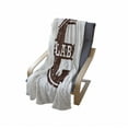 thumbnail image 4 of Alabama Soft Flannel Fleece Blanket, Vintage Style Alabama Map Outline on Weathered Background Image Print, Cozy Plush for Indoor and Outdoor Use, 50" x 70", Chestnut Brown and White, by Ambesonne, 4 of 6