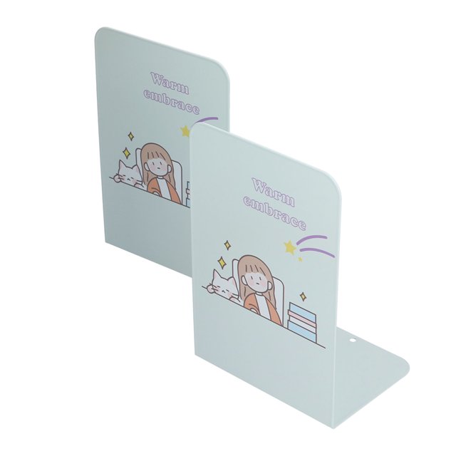 Sujetalibros de metal, 2 tapones para libros, antideslizantes, elegantes y modernos Jadeshay A