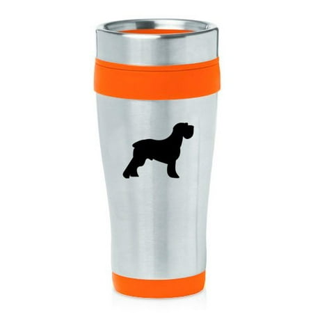 

16oz Insulated Stainless Steel Travel Mug Schnauzer (Orange)