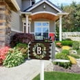 thumbnail image 4 of Wreath Monogram Letter B Mailbox Covers, Buffalo Plaid Outdoor Magnetic Mailbox Cover, 21 x 18 in Mail Box Covers for Garden Yard Decor, 4 of 5