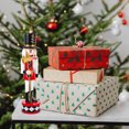 thumbnail image 3 of Juego de 2 Cascanueces de pie con forma de tambor para exteriores, estatuas de escritorio navideñas, regalos navideños tradicionales de madera para interiores., 3 of 6