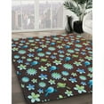 thumbnail image 2 of Ahgly Company Indoor Rectangle Patterned CadetBlue Green Area Rugs, 5' x 7', 2 of 6