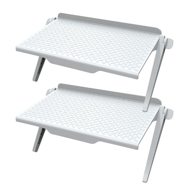 FHBVT Support Multifonctionnel pour Moniteur d'Ordinateur, Ajustable, Organisateur de Rangement pour Écran de Décodeur TV avec Support Rotatif à 360° pour Routeur, Câbles et Petits Objets de Bureau pour Organisation à Domicile et au Bureau