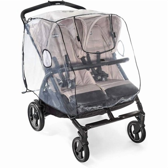 Housse de Pluie pour Poussette double