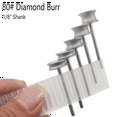 thumbnail image 3 of 5 Pcs Concave Arc Diamond Burs, 1/8 Inch Shank Coarse Grit Diamond Mounted Engraving Bits Diamond Burs (No.80),5 x diamond burr, 3 of 6