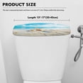 thumbnail image 5 of Renewold Starfish Shell Beach Printed Toilet Tank Lid Covers Stretchable, Non-Slip Washable Toilet Dust Cover for Home Bathroom Decoration Accessories, 5 of 6