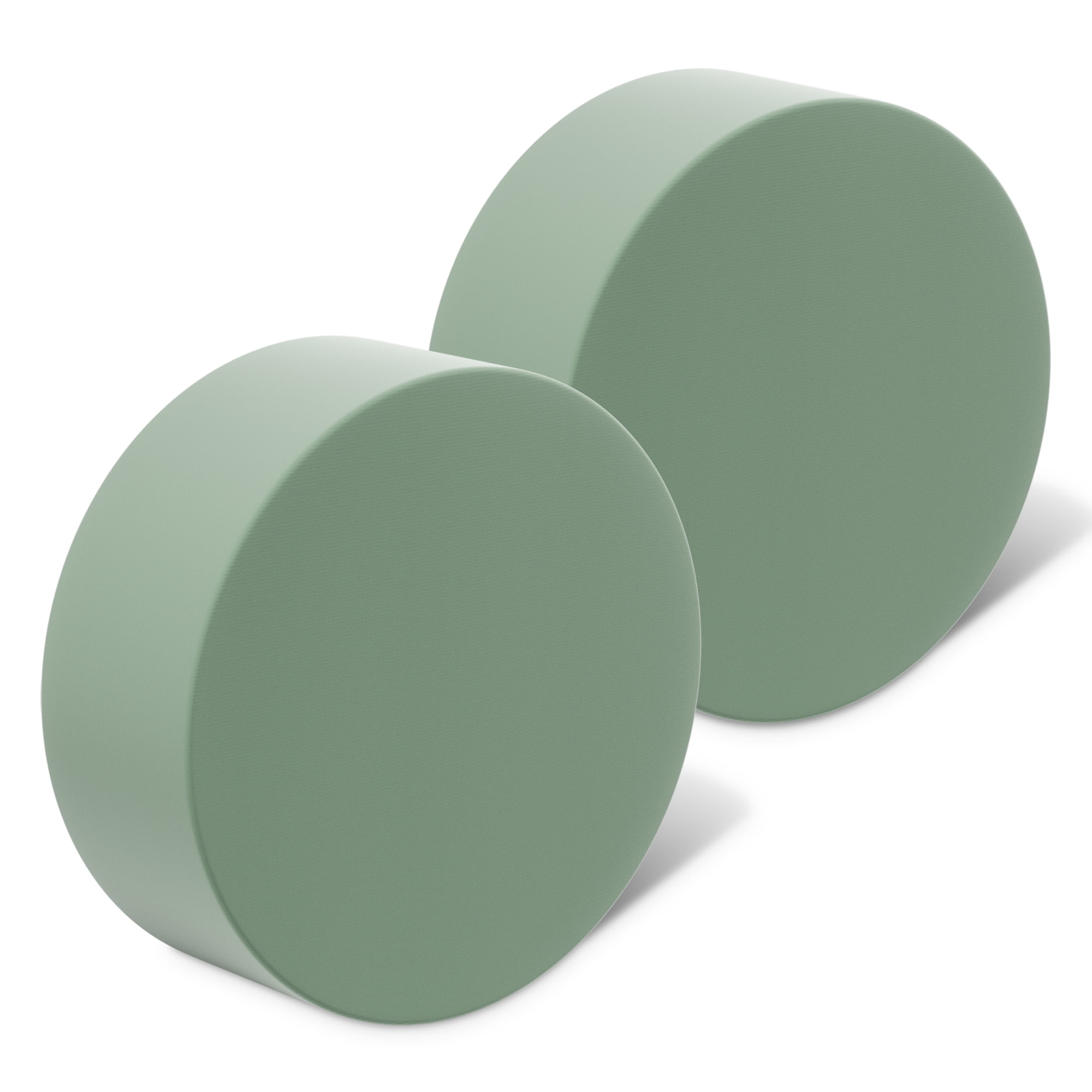 (3 pack) FloraCraft Floral Desert DryFōM 2 Piece Disc 1.6 Inch x 4.3 Inch Green