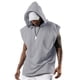 thumbnail image 4 of Camisetas sin mangas con capucha para entrenamiento para hombre, camisetas musculosas para culturismo, camisetas sin mangas para gimnasio, gris, 4 of 6
