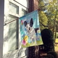 thumbnail image 2 of Black White French Bulldog Easter House Flag, 2 of 4