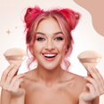 thumbnail image 2 of Woeilo 6 Pieces Cotton Velour Triangle Powder Puffs - Makeup Sponges for Setting, Contouring, Under Eyes, 2 of 5
