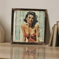 thumbnail image 3 of Pinup Girl Wood Wall Art Wooden Sign Wall Plaque - Vintage Art Decoration, Wall Decoration - Ideal Gift For Home Decoration, Living Room, Bathroom, Bedroom, Garden, Dining, Bar, Cafe, Festival Part, 3 of 7