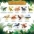 thumbnail image 2 of VKZON 12pcs Jumbo Realistic Dinosaur Toy PVC Model Action Figure Set With Dino Book ,Educational Learning Toy Collector Figure Gift For Kids, 2 of 9