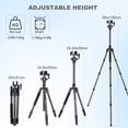 thumbnail image 6 of Aluminum Shooting Tripod - Rifle Rest with Saddle Clamp Head, 360 Rotate, 24"-65" Monopod Bipod Support, 6 of 7