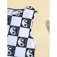 thumbnail image 6 of Toddler Baby Girls Bikinis Swimsuits Kids Girls Sleeveless Crop Vest Checkerboard Print Tops + Briefs Swimwear Bathing Suit Beachwear 2Pcs 9M-4T, 6 of 9