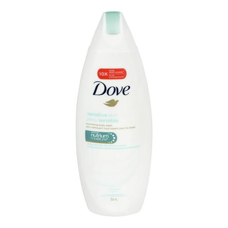 6 PACKS : Dove Sensitive Skin Uncented Beauty Body Wash 12