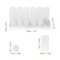 thumbnail image 4 of Juego de 12 velas LED recargables que cambian de color y parpadean sin llama con control remoto, 4 of 8