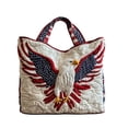 thumbnail image 2 of The United States Commemorative Patchwork Shoulder Bag Spacious and Convenient, 2 of 6