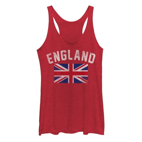 Women's Lost Gods England Union Jack  Racerback Tank Top