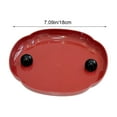 thumbnail image 3 of Home Plates | Candy & Snack Display Plates | Round Plastic Serving Tray | 18cm Diameter | Pink Red White Color Options, 3 of 6
