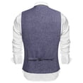thumbnail image 6 of COOFANDY Men's Formal Waistcoat Regular Fit Business Dress Vest 6 Button, 6 of 10