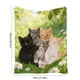 thumbnail image 3 of CaiYueKe Flannel Throw Blanket Super Soft Warm Plush Fleece for Adults Couch Bed Sofa Cozy Home Decor with Cute Cat Pet Animal Design Three-Dimensional Print Lightweight Reversible All Season, 3 of 7