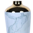 thumbnail image 2 of Beloved Elegant Celadon Marble Ceramic Vase with Gold Accents, 2 of 5