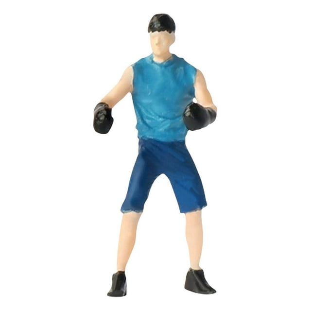 Baohd Figurines de Boxe Homme Modèle Figurines de Personnes Figurines de Personnages Collection pour Micro Paysages