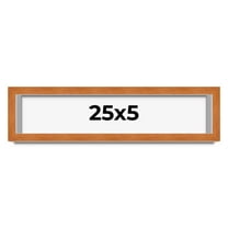 25x5 IN Shadow Box Frame Brown | 0.875 Inches Deep Real Wood Contemporary Shadowbox Display Frame |