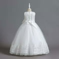 thumbnail image 3 of SUEE Flower Girls Dress for Wedding Bow-Knot Princess Long Ball Gown, 4-13 Year, 3 of 8