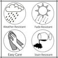 thumbnail image 4 of Sunbrella Capitol Espresso Indoor/Outdoor Curtain Panel by Sweet Summer Living, 50" x 108" with Stainless Steel Grommets, 4 of 7