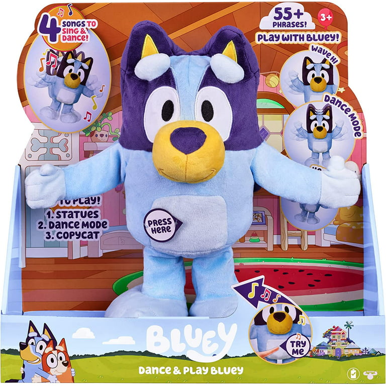 Bluey Dance and Play 14 Animated Plush  Over 55 Phrases and Songs 