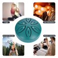 thumbnail image 4 of Steel Tongue Drum Rain Drum for Outside, 6 Notes 3 Inches Chakra Tank Drum Steel Percussion Padded Mallets, 4 of 5