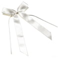 thumbnail image 4 of ELAYARD 25pcs Ribbon Bowknots for Wedding Decorations in White for Party Rooms, 4 of 5