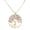 Pink-pearl, variant on Purple Amethyst Stone Eternal Tree of Life Brass Long Necklace