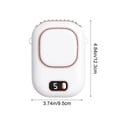 thumbnail image 3 of Neck Fan Wearable USB Rechargeable Hands Free 5 Speeds Quiet Cooling Fan, Lightweight Clip On Portable Airflow Long Battery, for Travel Outdoor Work Commuting, 3 of 6