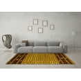 thumbnail image 3 of Ahgly Company Indoor Square Southwestern Yellow Country Area Rugs, 5' Square, 3 of 4