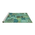 thumbnail image 2 of Ahgly Company Machine Washable Indoor Rectangle Southwestern Turquoise Blue Country Area Rugs, 7' x 9', 2 of 4