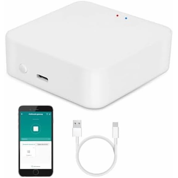 Smart Multi-mode Gateway: ZigBee 3.0 & Bluetooth & Mesh Hub, App Remote Control, Intelligent Bridge Wireless Smart Home Gateway Voice Control via Alexa/Google Home (ONLY Surport Tuya Smart Devices)$