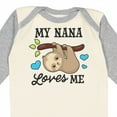 thumbnail image 4 of Inktastic My Nana Loves Me with Sloth and Hearts Boys or Girls Long Sleeve Baby Bodysuit, 4 of 5