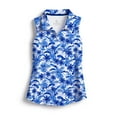 thumbnail image 3 of SCALES Mahi Mahi Womens Sleeveless Polo Navy, 2XLarge, 3 of 9